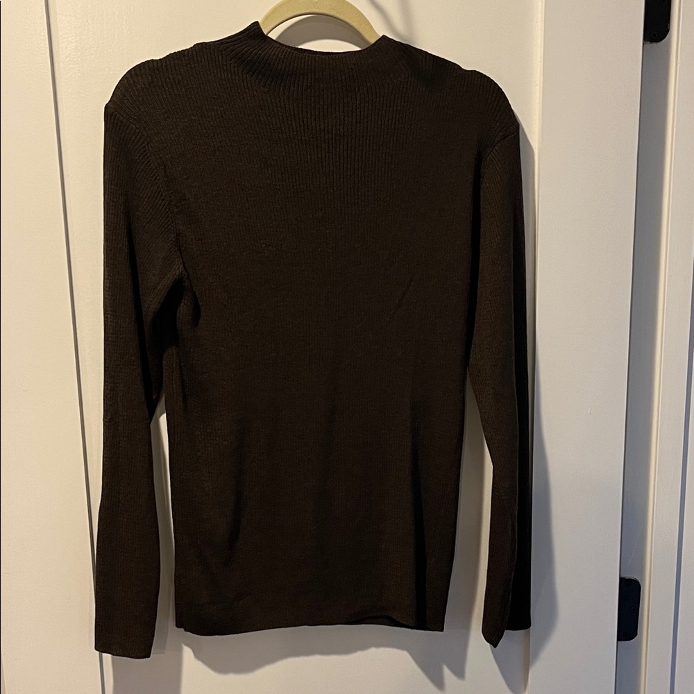 Spanner Brown Crew Neck Sweater